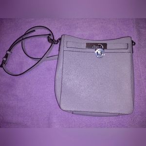 Michael kors medium sized greyish lilac crossbody bag